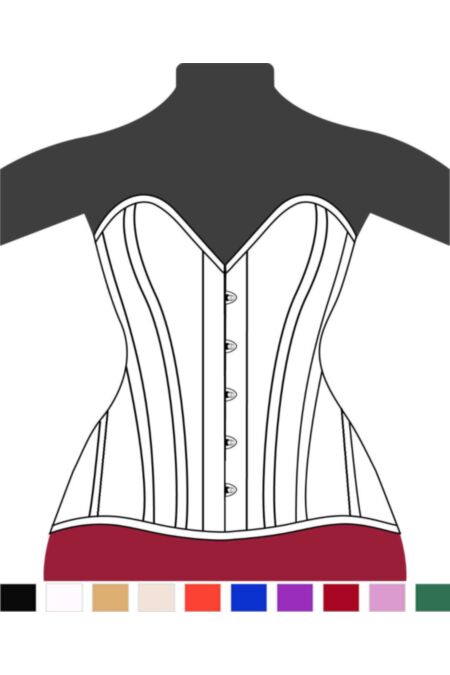 Victorian Hips Overbust Corset Heart F11493-1 |ABCorsetry UK